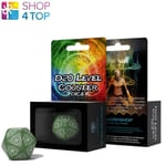 D20 LEVEL COUNTER DICE GREEN AND WHITE ALL DICE TELL A STORY 30MM Q-WORKSHOP NEW