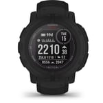Garmin Instinct 2 Solar - Tactical Edition - 45 mm - noir - montre de sport avec bande - silicone - taille du poignet : 135-230 mm - monochrome - 32 Mo - Bluetooth, ANT+ - 53 g
