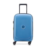 DELSEY PARIS - Belmont Plus - Valise Cabine Rigide recyclé et Recyclable 55x35x25 cm - 34 L - S - Bleu Zinc