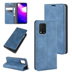 GLXC AYC For Xiaomi Mi Note 10 Lite 5g Retro-skin Business Magnetic Suction Leather Case with Holder & Card Slots & Wallet(Black) (Color : Dark Blue)