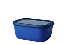 Mepal - Bol Multifonction Rectangulaire - Boîte Conservation Alimentaire avec Couvercle - Convient comme Boîte de Hermétique pour le Réfrigérateur, Micro-ondes & Congélateur - 1500 ml - Vivid blue