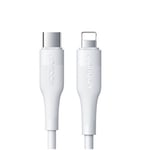 Joyroom USB Typ C - Lightning-kabel Strömförsörjning 20W 2,4A 0,25m vit (S-02524M3 Vit)