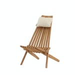 Venture Home Loungestol Kenya Lounge Chair - Teak golden inc beige Cushion 2115-444