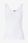 pieces - Linne pcKitte Tank Top - Vit