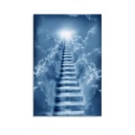 xiaoqiang Stairway to Heaven Canvas Art Poster and Wall Art Picture Print Modern Family bedroom Decor Posters 20x30inch(50x75cm)