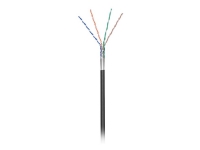 MicroConnect - Samlet kabel - 100 m - foliebelagt uskjermet tvinnet kabelpar (F/UTP) - CAT 5e - utendørs - svart
