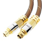 1m OPTICAL CABLE DIGITAL AUDIO Lead TOSLink SPDIF DTS SURROUND SOUND SUB WOOFER