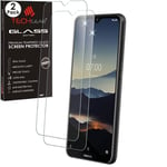 TECHGEAR [2 Pack GLASS Edition Screen Protector for Nokia 6.2, Genuine Tempered Glass Screen Protector [2.5D Round Edge] [9H Hardness] [Crystal Clarity] [Scratch-Resistant] [No-Bubble]