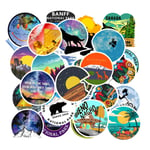 100PCS/Pack Outdoor Adventure Summer Surf Beach Stickers Computer Sticker For Car Motorcycle Phone Laptop Luggage DIY TOY Decals