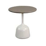 Cane-Line - Soffbordsunderrede liten - Glaze - Sand/Bordsskiva dia. 45 cm - Drop, Glaze, Go - Taupe - Soffbord utomhus - Brun