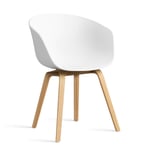 HAY About a Chair 22 stol 2.0 Vit-lackerat ekstativ