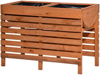 dobar 58150FSCe lit décoratifdécoratif en bois surélevé (pin): kit Tischbeet pour les légumes, les herbes, les fleurs, la literie être placés de manière flexible dans le jardin, terrasse, balcon, 100 x 50 x 71 cm - lit de plante surélevé