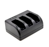 3-Channel Battery Charger for GoPro Hero 5 / Hero 6 / Hero 7 - Black