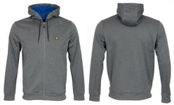Lyle and Scott Sports Mens Hill Grey  Zip Through Hoodie Size UK XL 47" Chest
