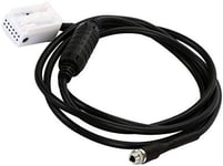 Cable Adaptateur AUX, Interface auxiliaire Adaptateur d'entr¿¿e AUX USB 12 Broches Kit d'entr¿¿e o auxiliaire AUX Cable Adaptateur Iphone pour E60 E61 E63 E64