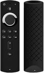 Remote Control Case Cover for Fire TV Stick 4K/Fire TV (3rd Generation) Protective Shell Compatible with Fire TV 2nd Generation and Lite - Protective Silicone Control Cover Black REMOTE NOT INCLUDED