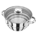 Judge Multi Steamer Suits 16, 18 and 20cm Saucepans Includes Glass Lid