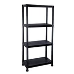 4 Tier Plastic Heavy Duty Shelving Racking Unit