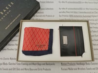 TED BAKER Card Holder + Pocket Square Gift Set Mens 2in1 Hankie & Wallet R£65