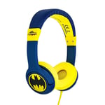 Batman Caped Crusader Headset For Barn Maks. 85dB - 3-7 år - Blå / Gul