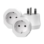 2-pack Reseadapter Europa till Storbritannien