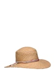 Lauren Ralph Lauren Logo-Charm Straw Sun Hat Beige