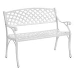 Brafab Arras 2-sits soffa alumuminium vit