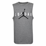 Barn T-shirt med kortärm Nike Jordan  Grå Ljusgrå - 9-11 år