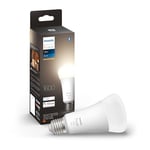 Philips Hue White, ampoule LED connectée E27 100W, 1600 lumen, compatible Bluetooth, fonctionne avec Alexa, Google Assistant et Apple Homekit