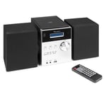Stereo set - Audizio Metz - DAB radio med Bluetooth, MP3 och CD-spelare - Aluminium, Audizio Metz DAB radio med Bluetooth, MP3 och CD-spelare