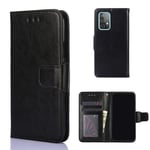 Samsung Galaxy A52s 5 G / A52 5G - Klassiskt läderfodral plånbok Svart