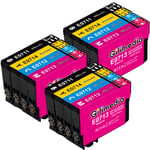 Gilimedia T0715 Multipack Ink Cartridges for Epson T0711 T0712 T0713 T0714 for Work on Epson Stylus SX400 SX100 SX515W BX300F SX200 SX218 DX8400 DX7450 SX215 DX8450 SX115 SX415 DX7400 DX8450(12 Pack)