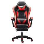 YO-TOKU Premium Computer Chair High Back Computer Desk Leather Executive Adjustable Swivel Gaming Racing Office Chair (Color : Picture Color, Size : 70X70X125CM) Chairs Living Room Furniture