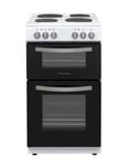 Montpellier MTCE50W White Montpellier 50Cm Twin Cavity Electric Cooker