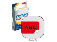 Dymo Labelmanager 280 Series Dymo D1 Tape Sort på Rød 9mm (7m) S0720720 40917 (Kan sendes i brev) 50304810