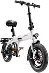 PARTAS Sightseeing/Commuting Tool - Electric Bicycles Lightweight Magnesium Alloy Material Folding Portable Easy To Store E-Bike 36V Lithium Ion Battery With Pedals Power Assist 14 Inch Wheels 280W P