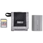 Think Tank CF/SD -minneskort + Batteri Wallet, svart/grå
