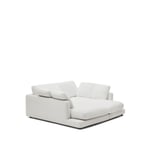 Kave Home Gala Sofa 3 Seter Dobbel Chaise Longue Hvit