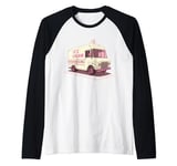 Happy Ice Cream Truck Outfit for Boys and Girls in Summer Raglan Baseball Tee