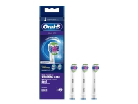 Oral-B 3D White CleanMaximiser - Extra tandborsthuvud - till tandborste - vit (paket om 3) - för ProfessionalCare 3000 ProfessionalCare 5000 7000 Pulsonic SmartSeries Vitality