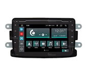 Radio de Voiture sur Mesure pour Dacia Duster Android GPS Bluetooth WiFi USB Dab+ Touchscreen 7" 8core Carplay AndroidAuto