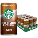 Starbucks Doubleshot Espresso + Milk Coffee Arabica Ready to Drink Pack 12x200ml