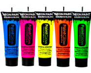 PaintGlow UV Ansigts- og Kropsmaling til 3-5 Personer