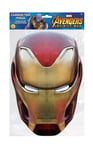 Iron Man Marvel Infinity War Official 2d Card Party Face Mask Fancy Dress Up