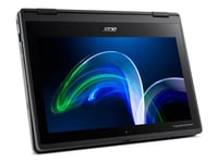 Acer TravelMate Spin B3 TMB311R-32 - Celeron N5100 4 Go RAM 64 Go SSD Noir AZERTY