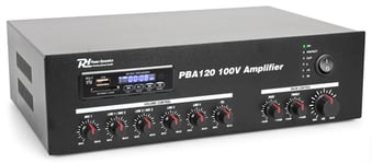 Power Dynamics PBA120 100V Förstärkare, 120W USB/MP3/, 100V förstärkare med bluetooth PD