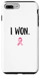 Coque pour iPhone 7 Plus/8 Plus J'ai remporté le prix Pink Ribbon Survivor