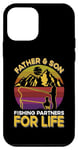 Coque pour iPhone 12 mini Père-fils Partenaires de pêche pour la vie rétro assortis