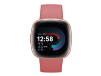 Fitbit Versa 4 - 40 mm - kopparros - smart klocka med band - rosa sand - bandstorlek: S/L - NFC, Bluetooth