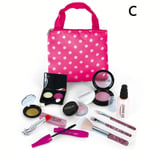 Girls Make Up Set Kids Pretend Makeup Kits Safe Non Toxic Toy C Pink Wave Point